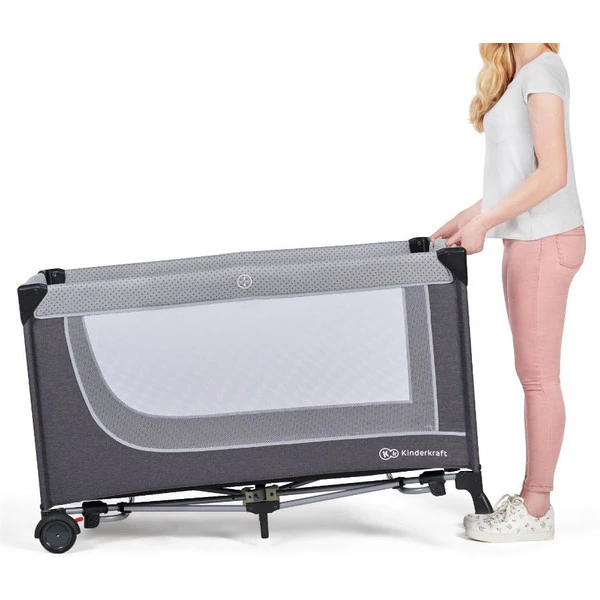 Kinderkraft Leody Grey Campingbed KCLEOD00GRY0000 4 Kinderkraft Leody Grey Campingbed KCLEOD00GRY0000 - Afbeelding 4