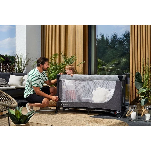 Kinderkraft Leody Grey Campingbed KCLEOD00GRY0000 9 Kinderkraft Leody Grey Campingbed KCLEOD00GRY0000 - Afbeelding 9