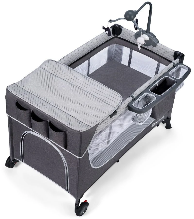 Kinderkraft Leody Grey Campingbed Met Accessoires KCLEOD00GRY00AC 1 Kinderkraft Leody Grey Campingbed Met Accessoires KCLEOD00GRY00AC