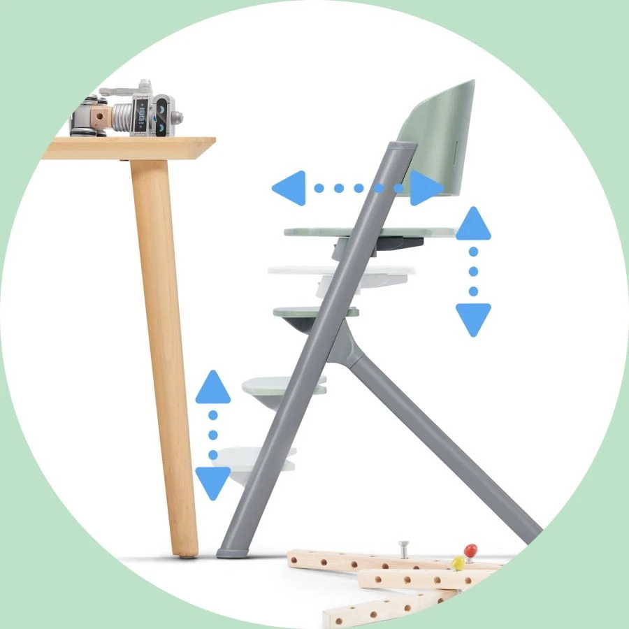 Kinderkraft Livy Olive Green 4-in-1 Meegroeistoel KHLIVY00GRE0000 6 Kinderkraft Livy Olive Green 4-in-1 Meegroeistoel KHLIVY00GRE0000 - Afbeelding 6