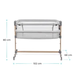 Kinderkraft Neste Air Grey-Wood Wieg Aan Bed KKLNEAIRGRY00W -LiefjesHoek Verkoop kinderkraft neste air grey wood wieg aan bed kklneairgry00w .8