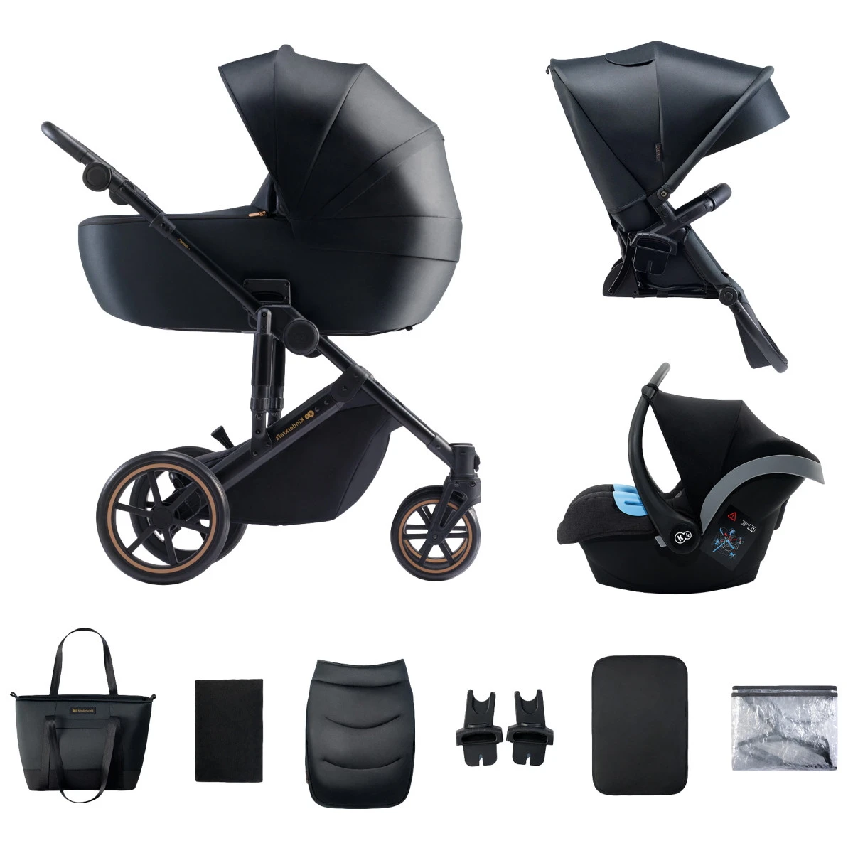 Kinderkraft Prime 2 Venezian Black 3-in-1 Kinderwagen Incl. Autostoel KSPRIM02BLK3000 1 Kinderkraft Prime 2 Venezian Black 3-in-1 Kinderwagen Incl. Autostoel KSPRIM02BLK3000