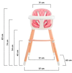 Kinderkraft Sienna Pink 2-in-1 Kinderstoel KKKSIENPNK0000 23 Kinderkraft Sienna Pink 2-in-1 Kinderstoel KKKSIENPNK0000 -LiefjesHoek Verkoop kinderkraft sienna pink kinderstoel kkksienpnk0000 10