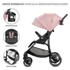 Kinderkraft Trig 2 Pink Wandelwagen KSTRIG2TPNK0000 -LiefjesHoek Verkoop kinderkraft trig 2 pink wandelwagen kstrig2tpnk0000 1