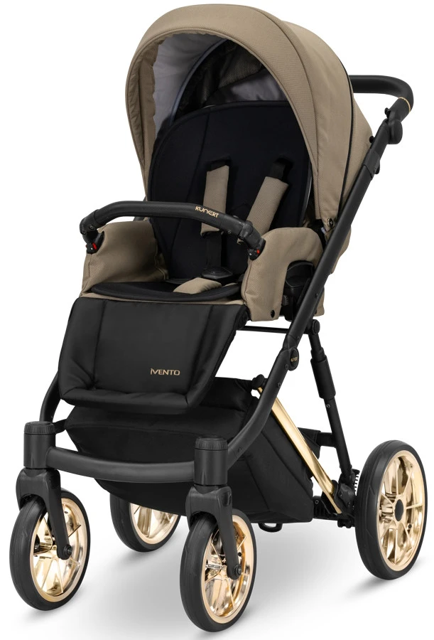 Kunert Ivento Premium Gold Caramel Macchiato 2-in-1 Kinderwagen IVE-10-GOLD 2 Kunert Ivento Premium Gold Caramel Macchiato 2-in-1 Kinderwagen IVE-10-GOLD - Afbeelding 2