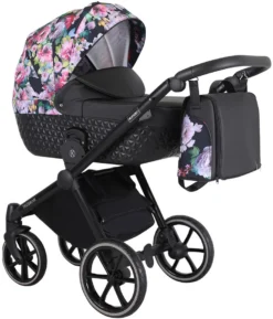 Kunert Talisman Black Flowers 2-in-1 Kinderwagen TA-01-BLACK