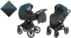 Kunert Talisman Black Green 2-in-1 Kinderwagen TA-04-BLACK -LiefjesHoek Verkoop kunert talisman black green 2 in 1 kinderwagen ta 04 black 0
