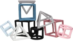 Label Label Zwart/Wit 3 Stuks Geometrische Silicone Bijtringen LLST-15317 -LiefjesHoek Verkoop label label 3 stuks geometrische silicone bijtringen 2