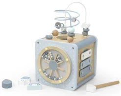 Label Label Blauw Houten Activiteitenkubus LLWT-34307 -LiefjesHoek Verkoop label label blauw houten activiteitenkubus llwt 34307 3