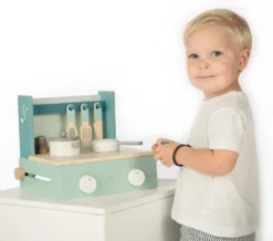 Label Label Groen Houten Kookstel LLWT-24760 -LiefjesHoek Verkoop label label groen houten kookstel llwt 24760 2