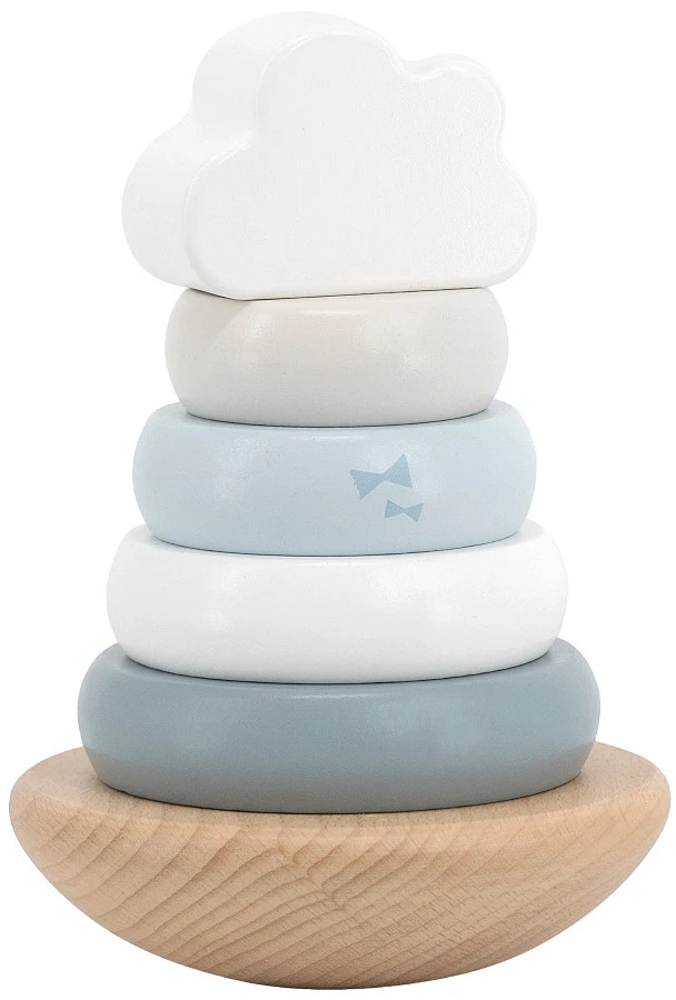 Label Label Lichtblauw Houten Tuimelring Piramide LLWT-25231 1 Label Label Lichtblauw Houten Tuimelring Piramide LLWT-25231