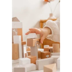 Label Label Nougat 50 Stuks Houten Blokken LLWT-37100 -LiefjesHoek Verkoop label label nougat 50 stuks houten blokken 3