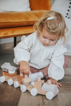 Label Label Nougat Houten Speelgoed Trein LLWT-34390 -LiefjesHoek Verkoop label label nougat houten speelgoed trein llwt 34390 5