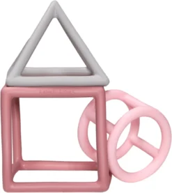 Label Label Roze 3 Stuks Geometrische Silicone Bijtringen LLST-15294 -LiefjesHoek Verkoop label label roze 3 stuks geometrische silicone bijtringen llst 15294 2