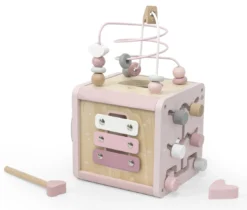 Label Label Roze Houten Activiteitenkubus LLWT-34314 -LiefjesHoek Verkoop label label roze houten activiteitenkubus llwt 34314 3