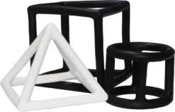 Label Label Zwart/Wit 3 Stuks Geometrische Silicone Bijtringen LLST-15317