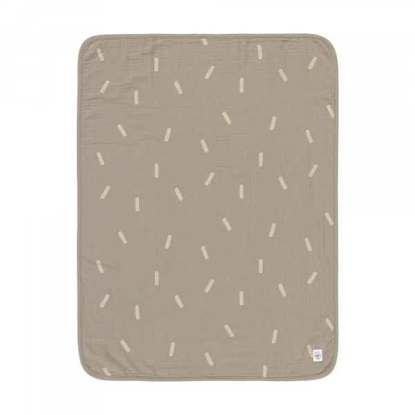 LÄSSIG Lassig Muslin GOTS Speckles Olive 75 X 100 Cm Wiegdeken 1312022585