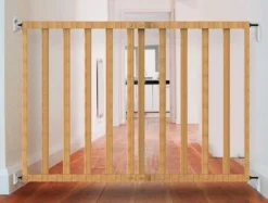 Noma Naturel Houten Uitschuifbaar Traphek/Veiligheidshek 93729 -LiefjesHoek Verkoop lifestyle gate box wooden 4