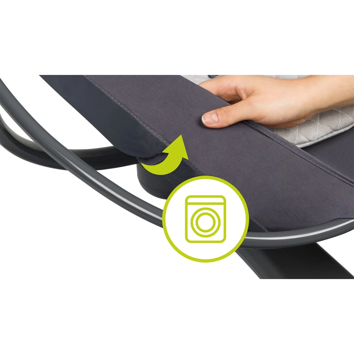 Lionelo Rina Concrete Grey Babyschommel LO-RINA 11 Lionelo Rina Concrete Grey Babyschommel LO-RINA - Afbeelding 11