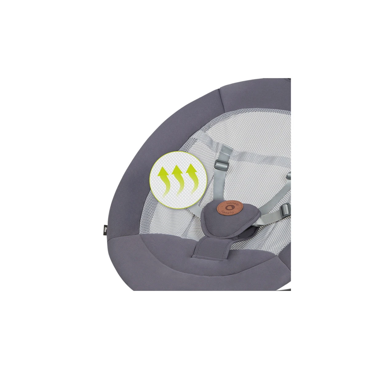 Lionelo Rina Concrete Grey Babyschommel LO-RINA 8 Lionelo Rina Concrete Grey Babyschommel LO-RINA - Afbeelding 8