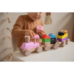 Label Label Barbapapa Houten Stapeltoren Trein LLBB-35885 -LiefjesHoek Verkoop llbb 35885 barbapapa wooden stacking train 08