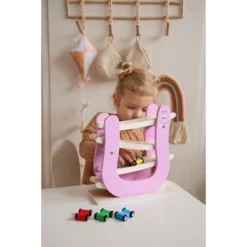 Label Label Barbapapa Houten Autobaan LLBB-37032 -LiefjesHoek Verkoop llbb 37032 barbapapa wooden car slider 05