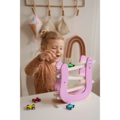 Label Label Barbapapa Houten Autobaan LLBB-37032 -LiefjesHoek Verkoop llbb 37032 barbapapa wooden car slider 08