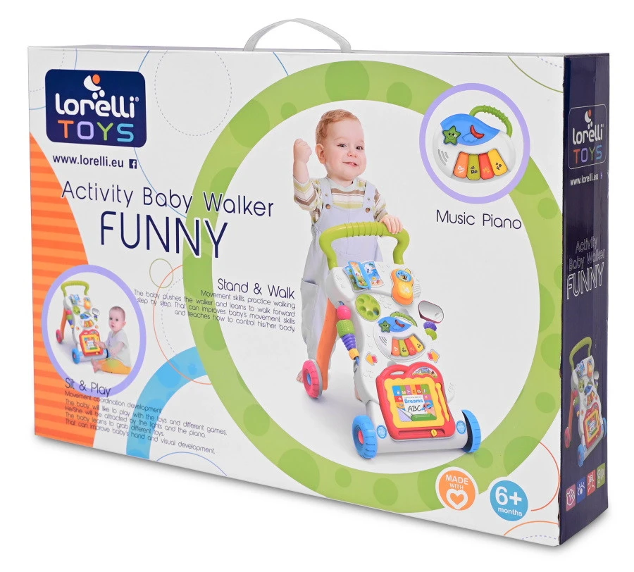 Lorelli Activity Baby Walker Funny Loopwagen 1005054-0000 2 Lorelli Activity Baby Walker Funny Loopwagen 1005054-0000 - Afbeelding 2