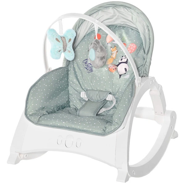 Lorelli Enjoy Green Birthday Baby Rocker Wipstoel 1011011-2136 1 Lorelli Enjoy Green Birthday Baby Rocker Wipstoel 1011011-2136