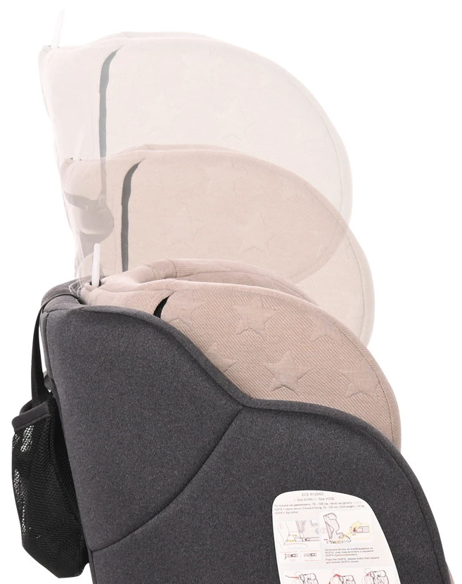 Lorelli Andromeda Cool Grey Stars I-Size 9-36 Kg Autostoel 1007144-2147 - Afbeelding 4