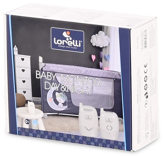 Lorelli Day & Night Blue Audio Babyfoon 1028015 0002 2 Lorelli Day & Night Blue Audio Babyfoon 1028015 0002 - Afbeelding 2