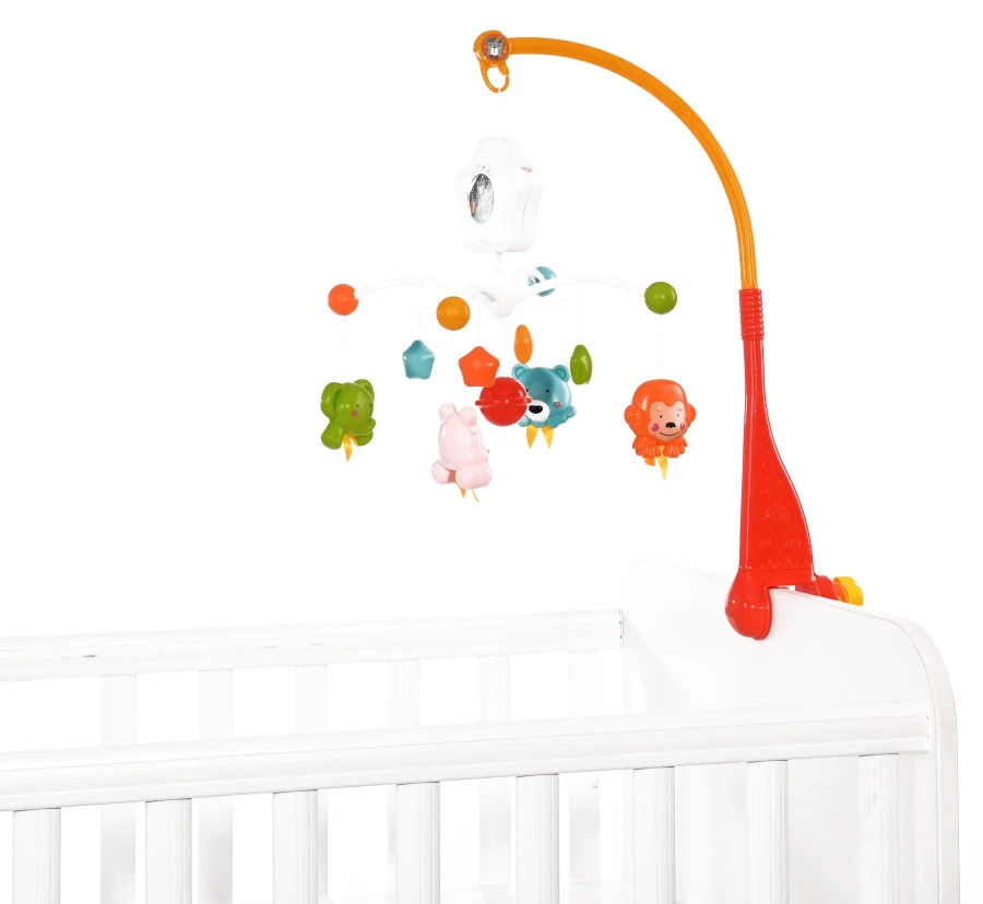 Lorelli Happy Animals Red Muziekmobiel 1031026-0002 1 Lorelli Happy Animals Red Muziekmobiel 1031026-0002