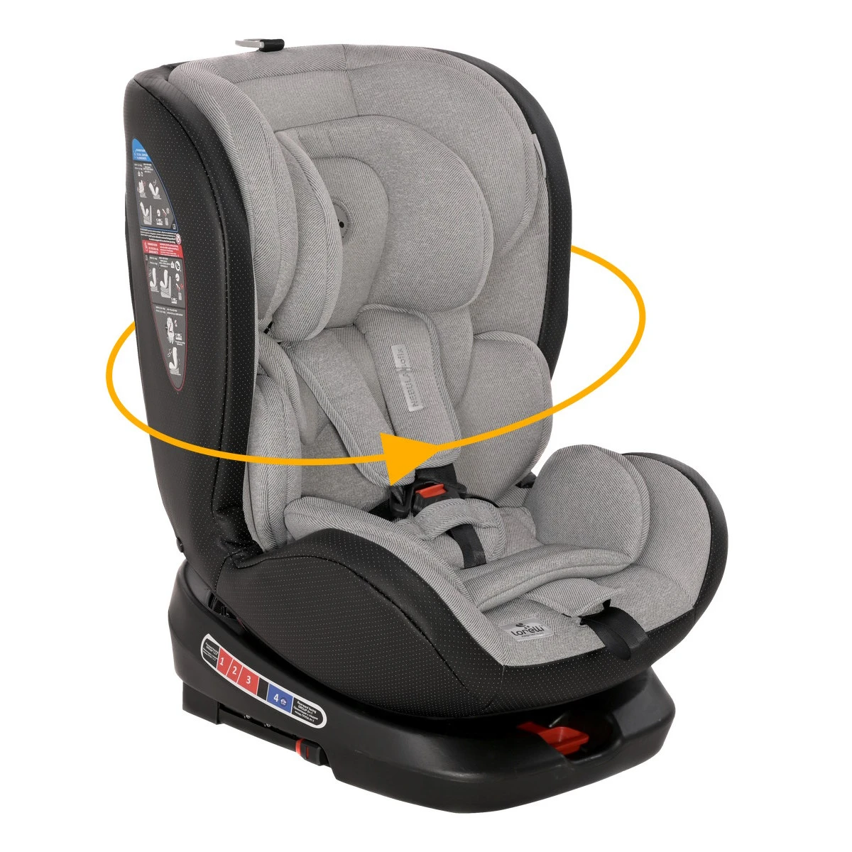 Lorelli Nebula Grey Leather 0-36kg Isofix 360° Autostoel 1007138-2353