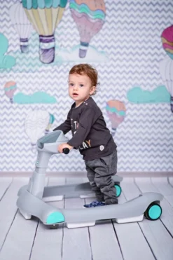 Lorelli Rider Blue & Grey 2-in-1 Loopstoeltje 1012039-0003 -LiefjesHoek Verkoop lorelli rider grey white 2 in 1 loopstoeltje 1012039 0001 6 6