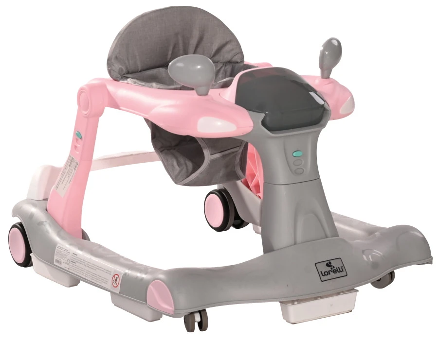 Lorelli Rider Pink & Grey 2-in-1 Loopstoeltje 1012039-0002 1 Lorelli Rider Pink & Grey 2-in-1 Loopstoeltje 1012039-0002