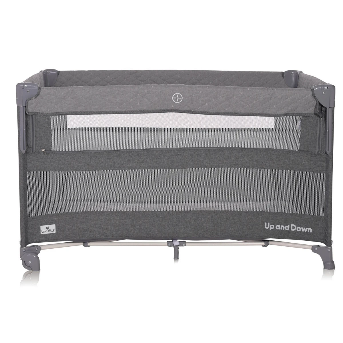 Lorelli Up And Down Cool Grey Bear Campingbedje Incl. Bodemverhoger 1008006-2370 3 Lorelli Up And Down Cool Grey Bear Campingbedje Incl. Bodemverhoger 1008006-2370 - Afbeelding 3