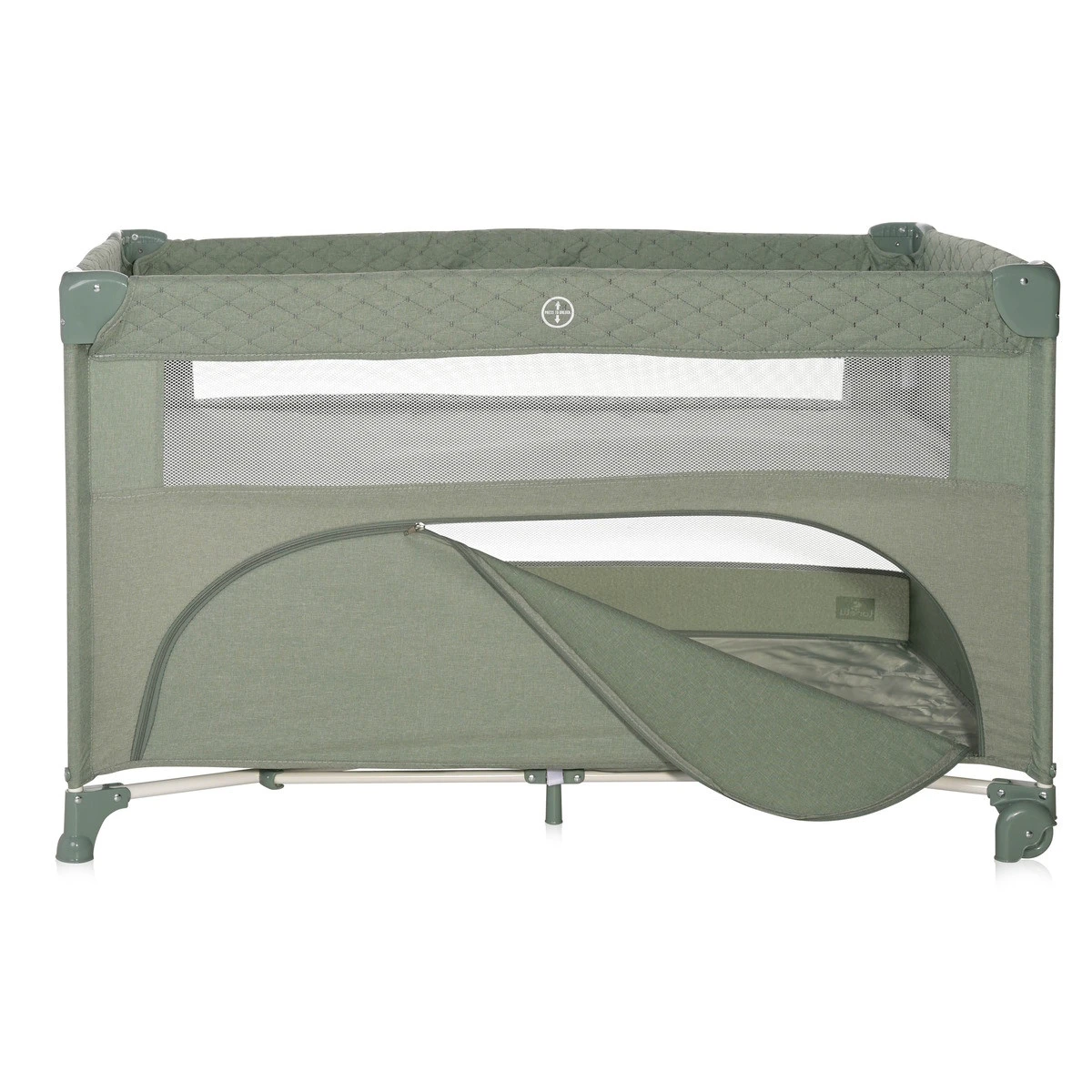 Lorelli Up And Down Iceberg Green Teddy Bear Campingbedje Incl. Bodemverhoger 1008006-2372 3 Lorelli Up And Down Iceberg Green Teddy Bear Campingbedje Incl. Bodemverhoger 1008006-2372 - Afbeelding 3