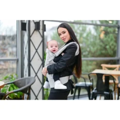 Lorelli Wally Grey Floral Ergonomische Draagzak 1001016-0001 -LiefjesHoek Verkoop lorelli wally grey floral ergonomische draagzak 1001016 0001 4