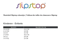 Slipstop Yellow Stripe Maat 27-29 (M) Schoentjes SS50000022 -LiefjesHoek Verkoop maattabel slipstop 31