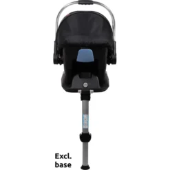 Ding Fenix Black/Black Autostoel 0-13kg -LiefjesHoek Verkoop mamaloes ding amigo black sliver autostoel 040 1 1