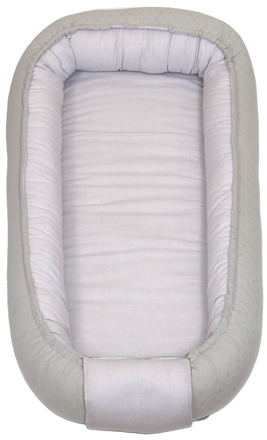 MamaLoes Amy Ajour Grijs Omkeerbaar XXL Babynest 85392 2 MamaLoes Amy Ajour Grijs Omkeerbaar XXL Babynest 85392 - Afbeelding 2