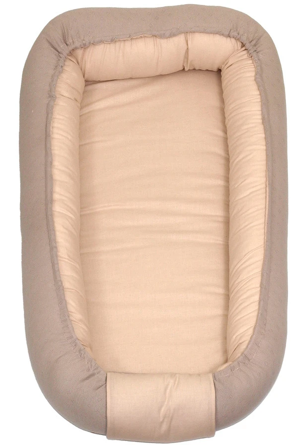 MamaLoes Amy Ajour Nougat Omkeerbaar XXL Babynest 85391 2 MamaLoes Amy Ajour Nougat Omkeerbaar XXL Babynest 85391 - Afbeelding 2