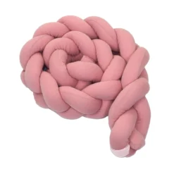 MamaLoes Amy Ajour Roze 210 Cm Braided Bedbumper 84268 -LiefjesHoek Verkoop mamaloes amy ajour roze 210 cm braided bedbumper 84268 3