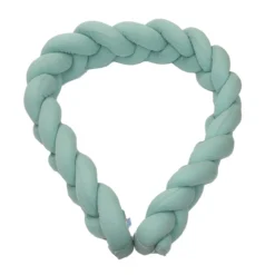 MamaLoes Amy Ajour Stonegreen 210 Cm Braided Bedbumper 84270