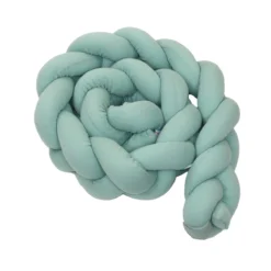 MamaLoes Amy Ajour Stonegreen 210 Cm Braided Bedbumper 84270 -LiefjesHoek Verkoop mamaloes amy ajour stonegreen 210 cm braided bedbumper 84270 3