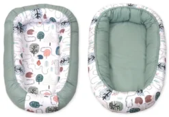 MamaLoes Amy Animal Forest Green Omkeerbaar Babynest 81899