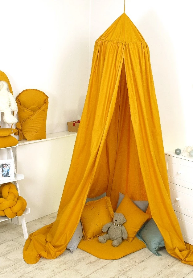 MamaLoes Amy Pure Okergeel Klamboe 80076 3 MamaLoes Amy Pure Okergeel Klamboe 80076 - Afbeelding 3