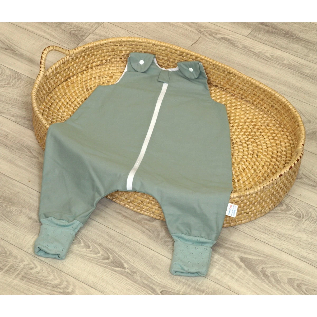 MamaLoes Amy Pure Stonegreen 12-24 Mnd Onesie Slaapzak 85376 3 MamaLoes Amy Pure Stonegreen 12-24 Mnd Onesie Slaapzak 85376 - Afbeelding 3