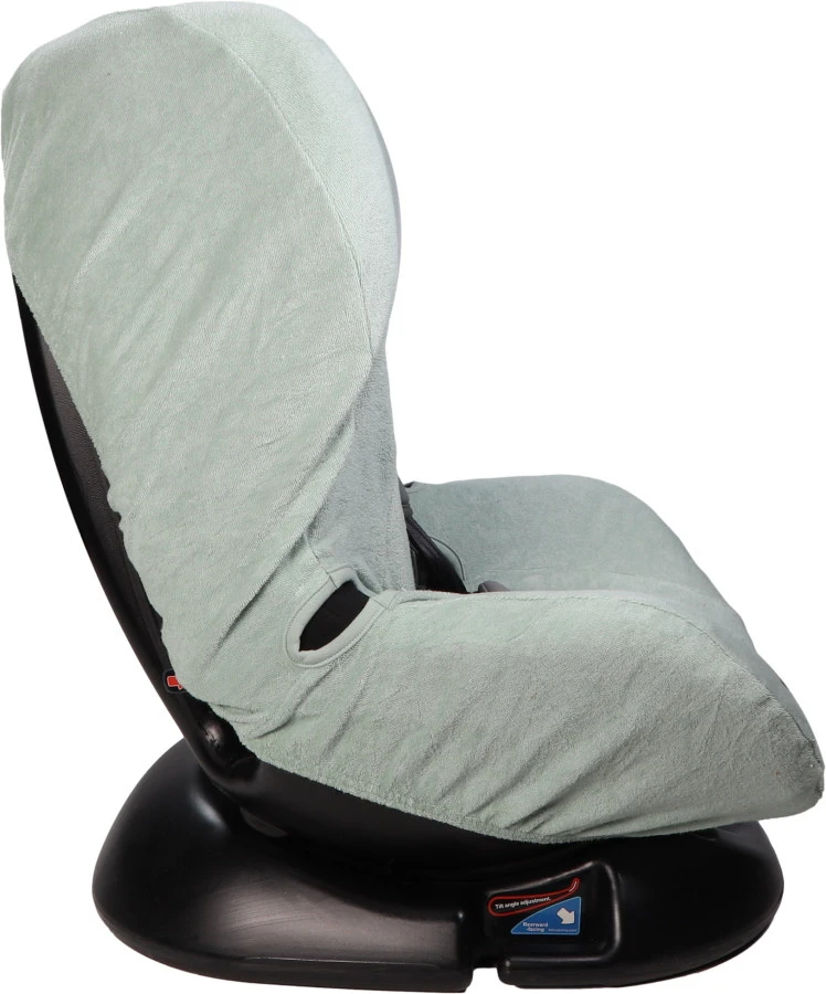 MamaLoes Badstof Stone Green Groep 1+ Autostoelhoes ML6387 3 MamaLoes Badstof Stone Green Groep 1+ Autostoelhoes ML6387 - Afbeelding 3