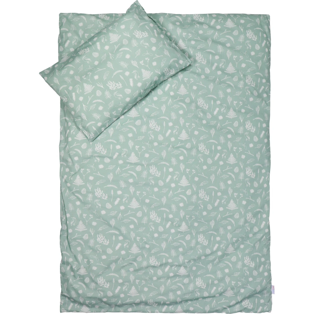 MamaLoes Botanical Stone Green 100x140cm Dekbedovertrek ML020604 1 MamaLoes Botanical Stone Green 100x140cm Dekbedovertrek ML020604